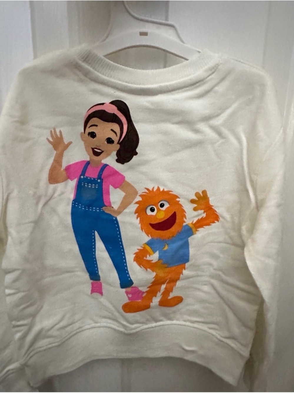 Ms Rachel Kids Cream Graphic Sweatshirt